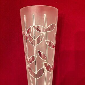 Rosenthal "Egizia" Frosted Art Glass Vase, Ettore Sottsass, Germany, 1990s